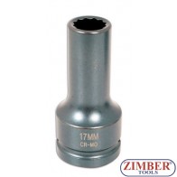 Mercedes, Man Cylinder Head Impact Socket 17mm 3/4" MB 300-400-900 - ZR-06ISDH17M - ZIMBER TOOLS