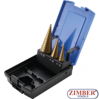 Step Drill Set | titanium-nitrided Ø 4 - 30 mm, 3 pcs. - 1624 - BGS- technic.
