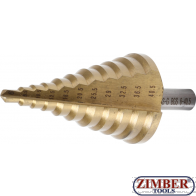 Step Drill titanium-nitrided Ø 6 - 40.5 mm (1615) - BGS technic
