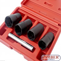 DEEP TWIST SOCKET SET 1/2" Dr. 17-mm, 19-mm, 21-mm, 22-mm- ZT-008A62 - SMANN TOOLS