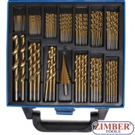 Twist & Step Drill Set | HSS | titanium nitrated | 1 - 10 mm | 119 pcs. 2009 - BGS technic.