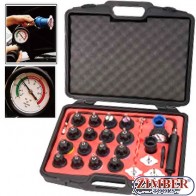 Universal Radiator Pressure Tester Kit (NYLON 66-Print Color) 24pcs  , ZR-36URTK24 - ZIMBER TOOLS