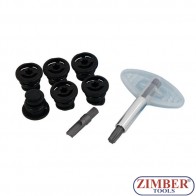 VAG Nylon Oil Drain Plug & Key Set 9pc, 1950 - Neilsen.