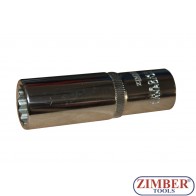 1/2" Dr. Deep Socket 10mm. ZR-03DS410B - 12pt - ZIMBER-TOOLS