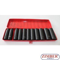 11pcs 1/2" Dr. deep impact socket set (ZR-06DISS1112) - ZIMBER-TOOLS