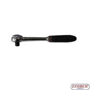 Reversible ratchet handle features a 72 teeth, 3/8" (ZL-04318) - ZIMBER TOOLS