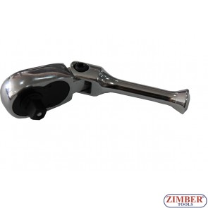 Stubby Flexible Ratchet Handle 1/4", 48 Teeth - (ZR-04RHFS1448V) - ZIMBER TOOLS
