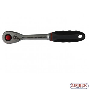 Reversible ratchet handle features a 48 teeth, 3/8" (ZL-05314) - ZIMBER TOOLS