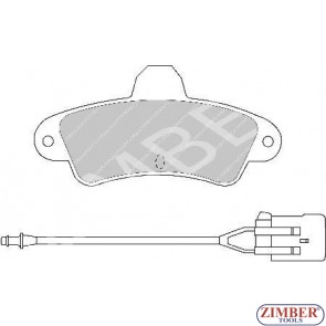 Накладки задни к-т - FORD COUGAR , MONDEO