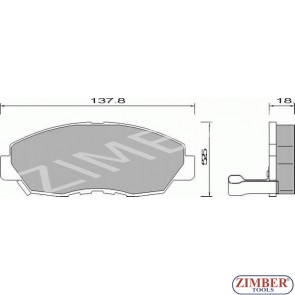 Накладки предни к-т - HONDA ACCORD, CIVIC, CR-V, HYUNDAI