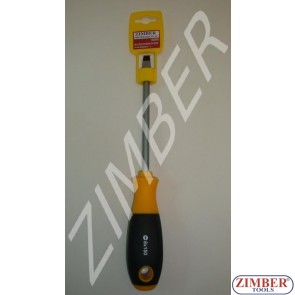 Slotted screwdrivers 8 Х 150 (ZL-S600 8X150 (-)) - ZIMBER TOOLS