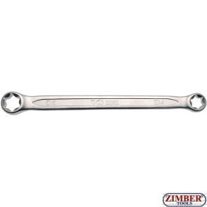Double Ring Spanner with E-Type Ring Heads E7xE11 (ZB-2265) - BGS technic