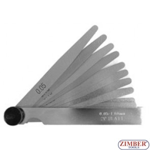 Feeler Gauge Blades 0.05-1.00mm-20pcs-ZR-36FG20- ZIMBER TOOLS