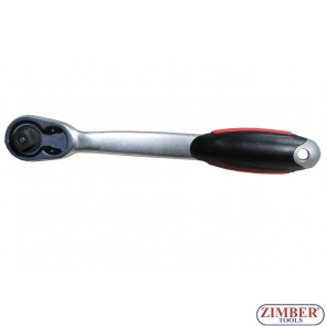Stubby Flexible Ratchet Handle 1/2", 48 Teeth - ZIMBER TOOLS.