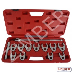 1/2"DR Crowfoot Wrench Set 13pc 20 To 32mm - ZIMBER TOOLS