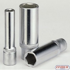 1/2" Dr. 15mm Deep Socket - 6pt - ZIMBER-TOOLS