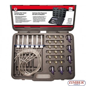 Common Rail Diagnosis Kit Includes 24 adaptors. - 8106 - BGS technic.