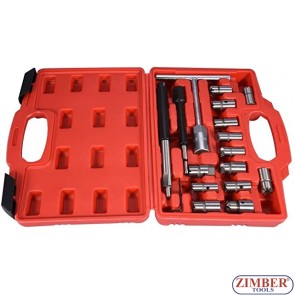 DIESEL INJECTOR / INJECTOR SEAT CLEANER SET,16PCS. ZK-344