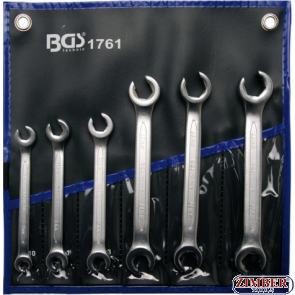 Double Ring Spanner Set, open Type | 8 x 10 - 17 x 19 mm | 6 pcs.1761-Bgs technic.