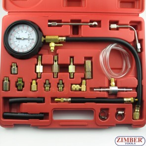 Fuel Pressure Meter Tester Oil Combustion Spraying Injection Gauge Test Tool Kit, ZT-04105A - ZIMBER-TOOLS