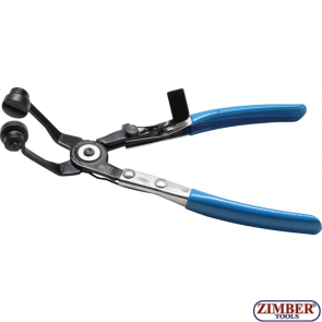 ﻿Hose Clamp Pliers | Bent Type | with Ratcheting Function | 220 mm-477- Bgs technic.