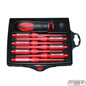 Insulated screwdriver set (ZL-S5607) - ZIMBER TOOLS