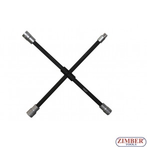 Automotive Whell Lug Wrenches 1/2" x 16", Socket Size:17, 19, 21mm - ZR-36AWLW - ZIMBER TOOLS