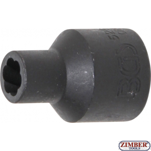 Special Socket / Screw Extractor 12.5 mm 1/2" Drive 8 mm (5268-9) - BGS technic
