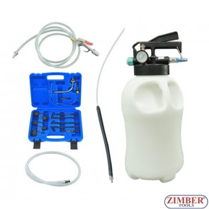 Two Way Pneumatic ATF Oil and Liquid Extractor with 14 pcs ATF /10L, ZT-04B1092- SMANN TOOLS.