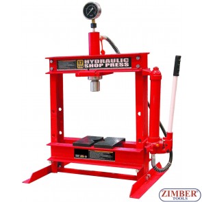 10 Ton Hydraulic workshop press with gauge - ZT-04D0003 - SMANN TOOLS.