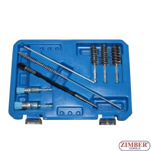 Universal Injector Seat Cleaning Set Brush and injectors for mechanic tools -ZT-04A3064 - SMANN TOOLS.