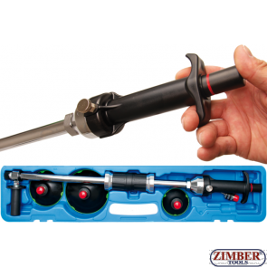 Vacuum Body Repair Set with Sliding Hammer, with hand Pump (8703) - BGS technic