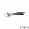 Adjustable Wrench, Soft Rubber Handle, 10" - BGS