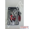 Socket set 6-point and Inch sizes 1/4" & 3/8" - 45pc. - (ZR-01SBS143845V) - ZIMBER TOOLS