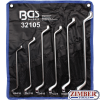 Double Ring Spanner Set offset Inch Sizes 1/4" - 3/4" | 6 pcs. (32105) - BGS technic