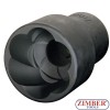 Twist Socket 1/2"Dr. 24mm 50L, ZR-36BES42401 - ZIMBER TOOLS