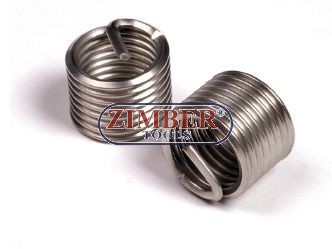 Thread insert-stainless steel  M10 x 1,25 x 13,5mm, 1бр. (ZR-36TIM10125) - ZIMBER-TOOLS