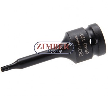 Impact Bit Socket, T-Star, T20, 1/2" - BGS