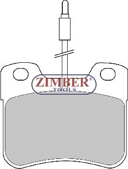 НАКЛАДКИ ПРЕДНИ С ДАТЧИК K-T CITROEN AX, SAXO, PEUGEOT 106 - FERODO