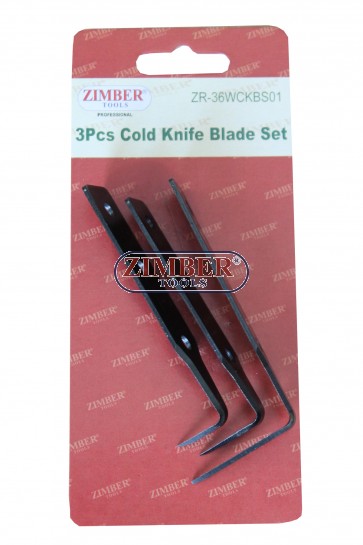 Cold knife blade 3 pcs 3/4 - ZR-36WCKBS01 - ZIMBER TOOLS