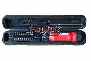 Κατσαβίδι Δυναμόκλειδο σετ με μύτες 1/4" 1-5 Nm(10-50in.lb) 154mmL- ZR-16SDTS14 - ZIMBER TOOLS.