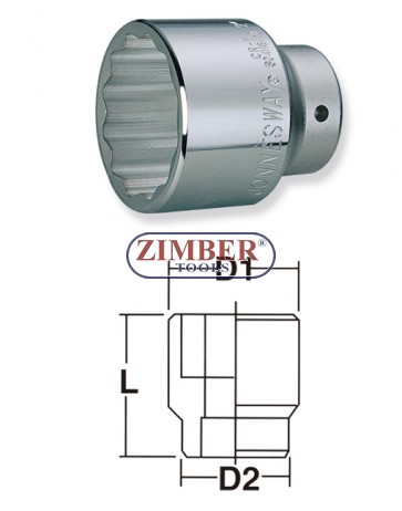 1/2"Dr. x 21mm Socket-6pt ZIMBER