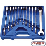 12-piece Ratchet Wrench Set, 8-19 mm