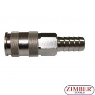 Πρίζα αέρος με ουρά 3/8, Universal Hose - European Type, ZR-12AQCUEH38 - ZIMBER TOOLS.