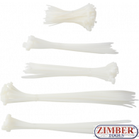 Cable Tie Assortment white 100 x 300 mm 250 pcs. (80778) - BGS technic