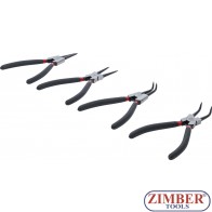 Πένσες ασφαλειών 175 mm σετ 4 τεμαχίων  - 52100 - BGS technic.