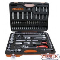 Εργαλειοθήκη σετ 108 τεμαχίων 1/4 - 1/2,ZR-01SS141210802 - ZIMBER TOOLS.