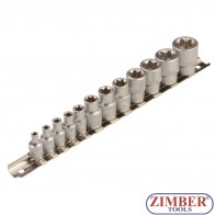 Καρυδάκια torx 1/4 - 3/8 θηλυκά 12 τεμαχίων | E4 - E20 | (2038) - BGS technic