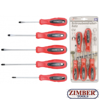 Σετ Κατσαβίδια Ίσια και Pozidriv 5 Τεμαχίων (35835) - BGS technic