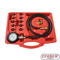 ΠΙΕΣΟΜΕΤΡΟ ΛΑΔΙΟΥ ΣΕΤ 0-10bar- ZT-04A5042 - SMANN TOOLS